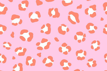 Baumwolle, Popeline Leoprint, Animal Print, rosa, 0,5 m